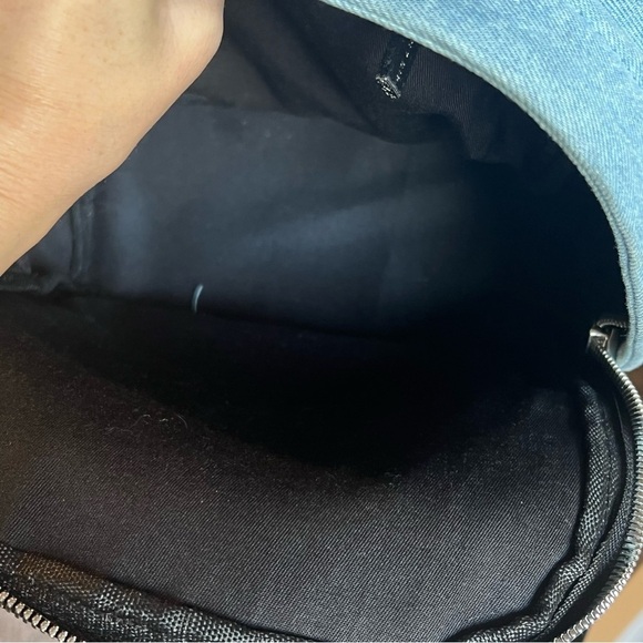 Skinny Dip Denim sequin stars festival backpack NWOT zipper closure 11x10 - Picture 8 of 14